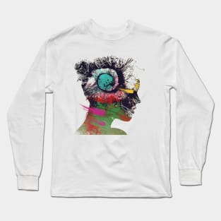 Colorful Woman Long Sleeve T-Shirt